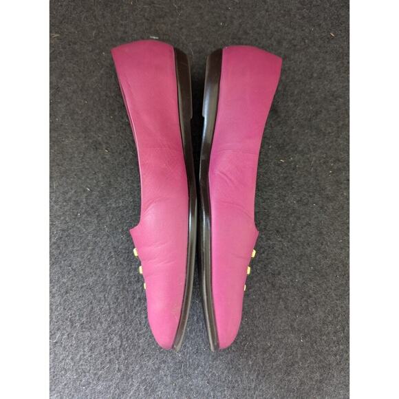 Vintage Selby Brand Ladies Pink Shoes Slip On Flat Lofers Size 8.5 AA 1980 - Picture 2 of 10